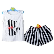 baby girls set T shirt shorts The children s suit Clothes beautiful girls children s clothing