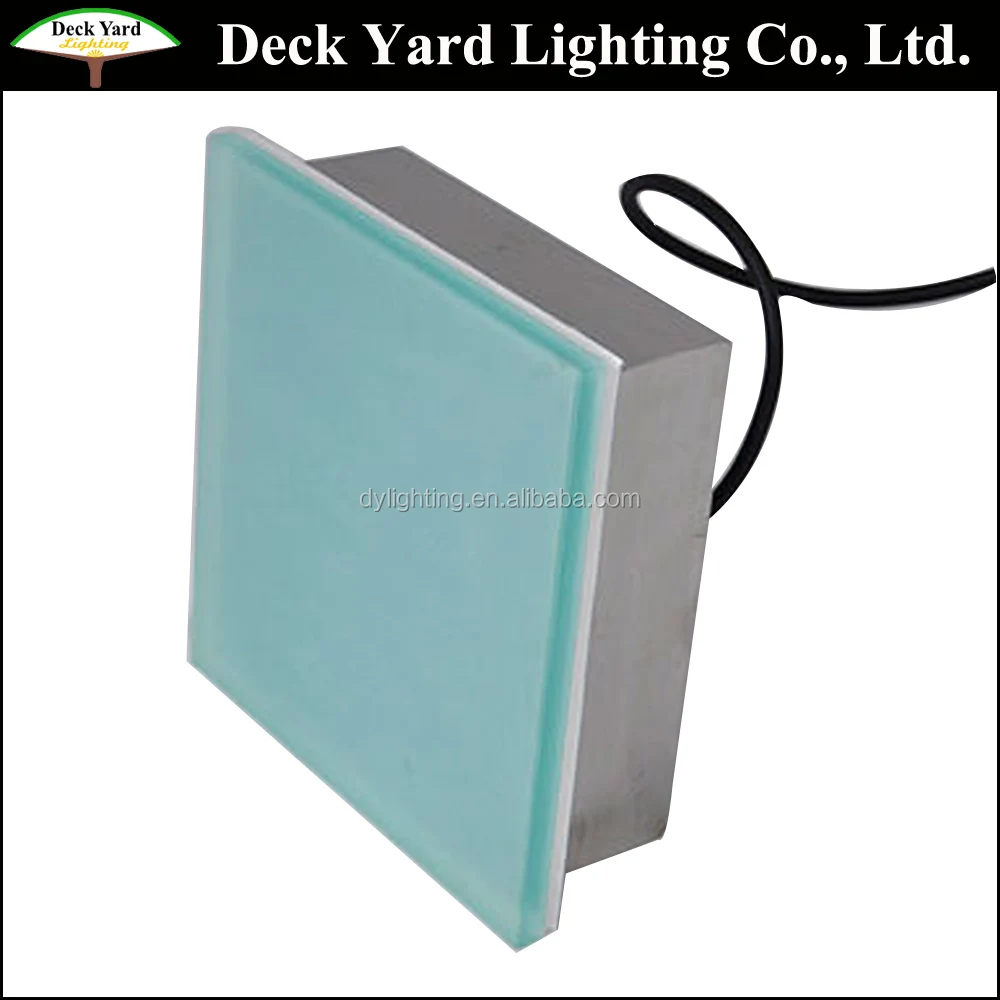 RGB Underground Light Led Glass Brick Led Paving Brick Lights