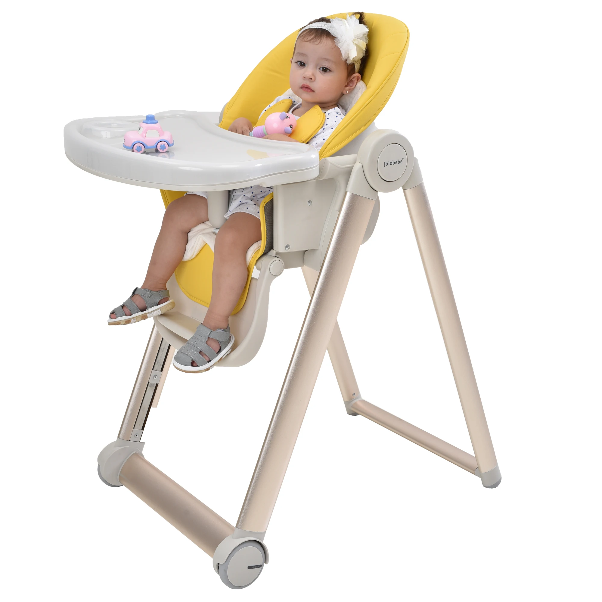 kid feeding chair baby high chair with 7 adjustable leg height