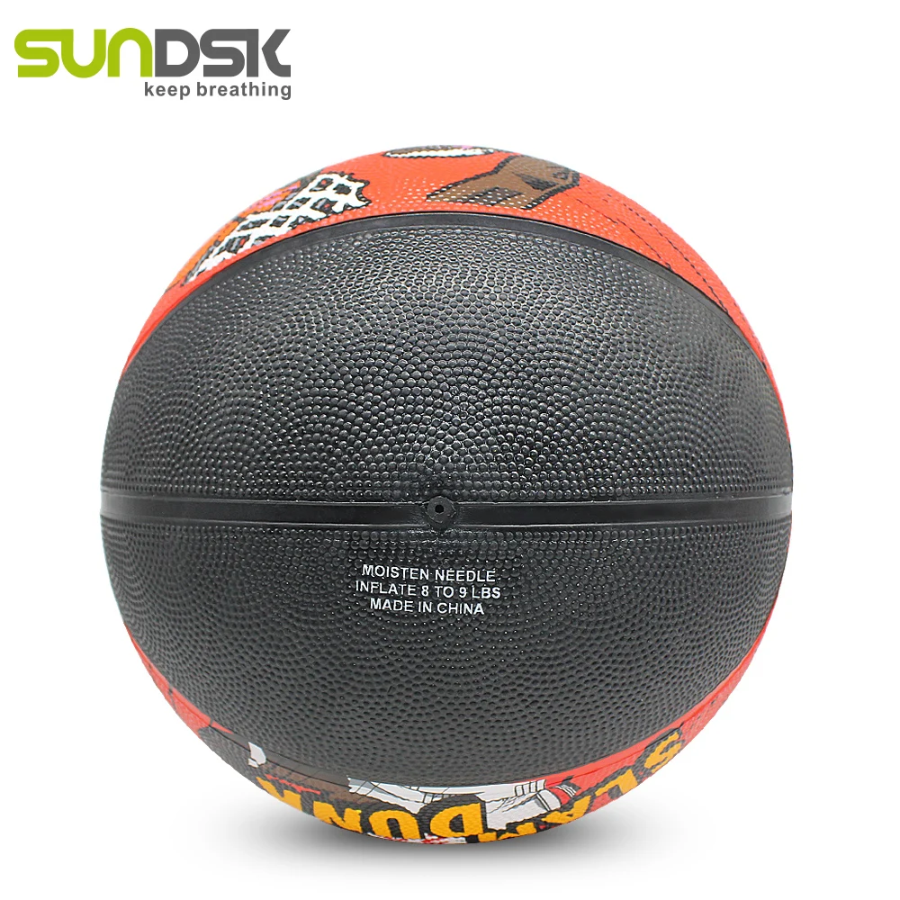 Custom made size 3 rubber basketball ball custom logo