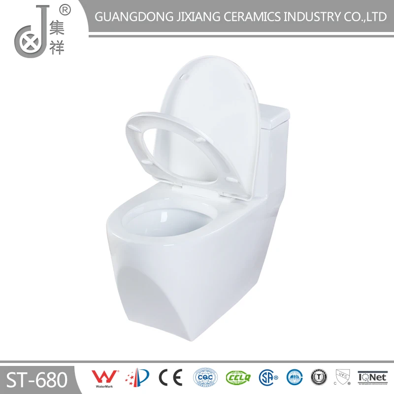 680 Санитарно современной ванной безводный туалет мягкое сиденье рядом петли