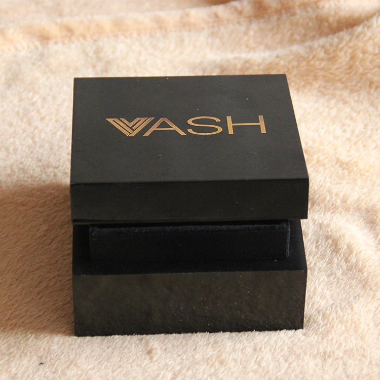 Деревянная подарочная упаковочная коробка с логотипом на заказ, черная деревянная коробка с полированной поверхностью