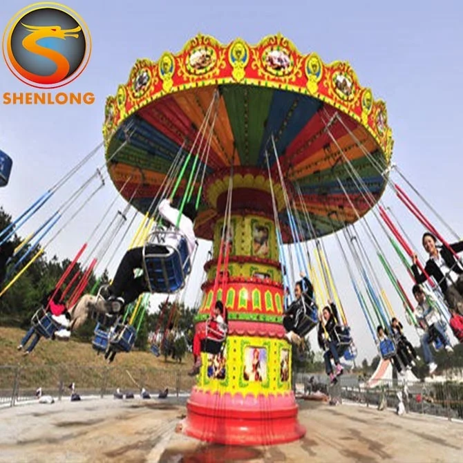 Самая привлекательная семейная игра парк развлечений 36 мест летающий стул аттракционы на продажу