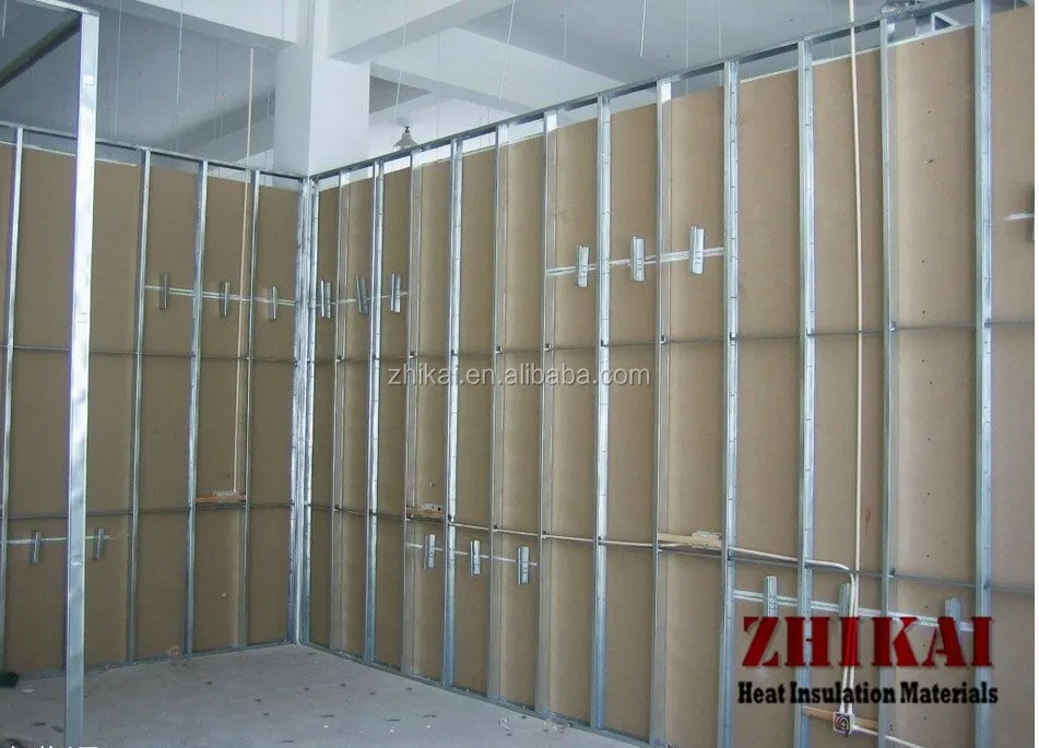 suspended false ceiling board metal frames T type, light steel ceiling grid for wall partition