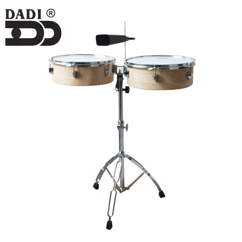 
Dadi wholesale precussion set Timbale Latin drum drum and cowbell with stand 