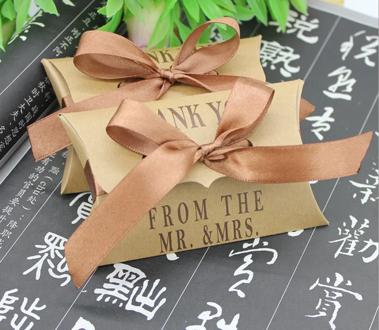 Alibaba Custom Paper Pillow Box For Hair Extension Package