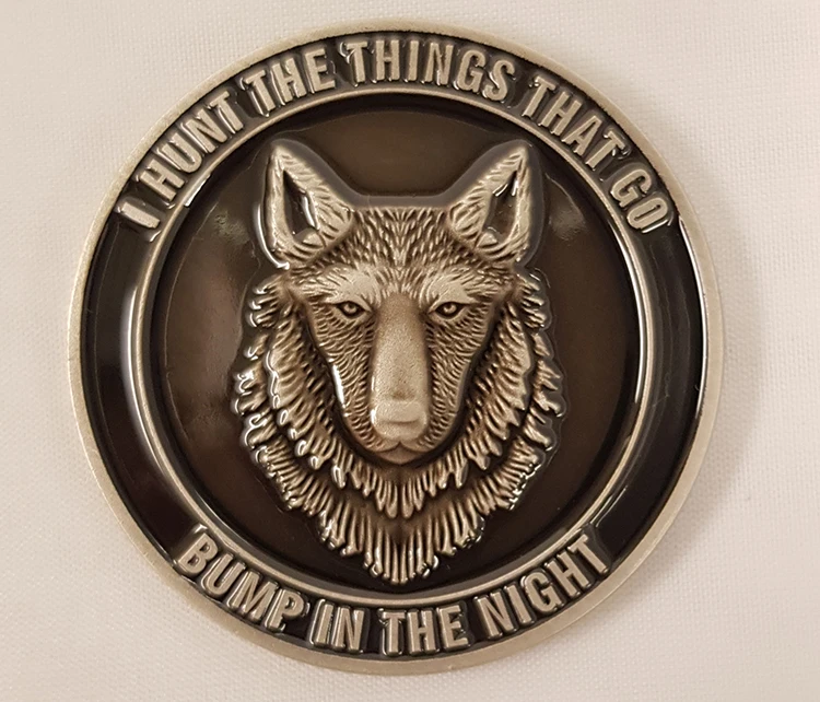 Custom wolf theme Russia metal souvenir coin