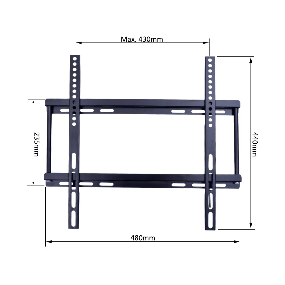 
Super slim vesa 400 lcd wall support general tv mounting fixed lcd tv wall mount in tv mount for max 55 inch screen 