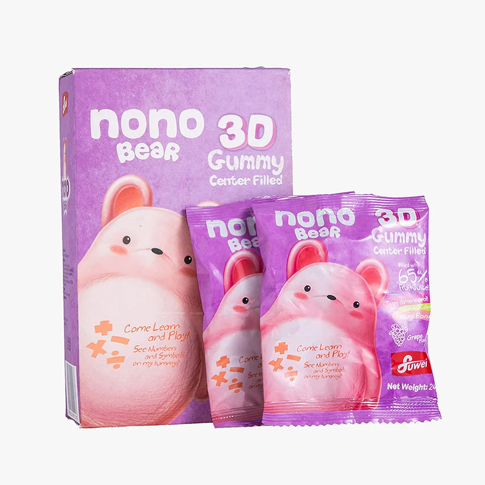 Vitamin gelatin pectin gummy bears candies