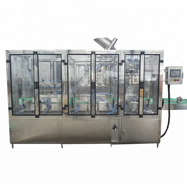 Linear type rinser filler capper cost effective 5 liter pet bottle water filling machine