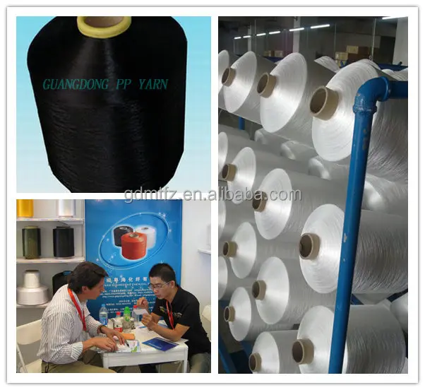 FDY скрученная многонитевая полипропиленовая пряжа от 50D до 3600D