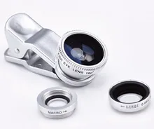 FREE Shipping/Fashion Design Fisheye / Wide Angle / Macro Lens For iPhone 5S 5C 5 Samsung Galaxy Note 3 2 S4