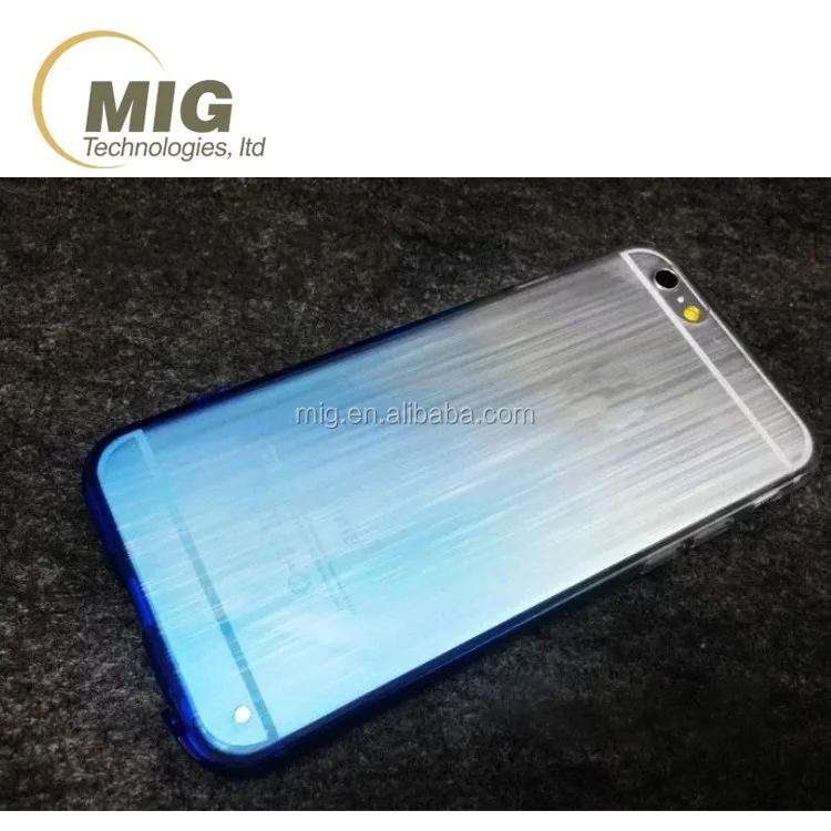 Sublimation tpu mobile/ cell phone case cover for iphone 6 6s plus gradient colors & drawbench grain