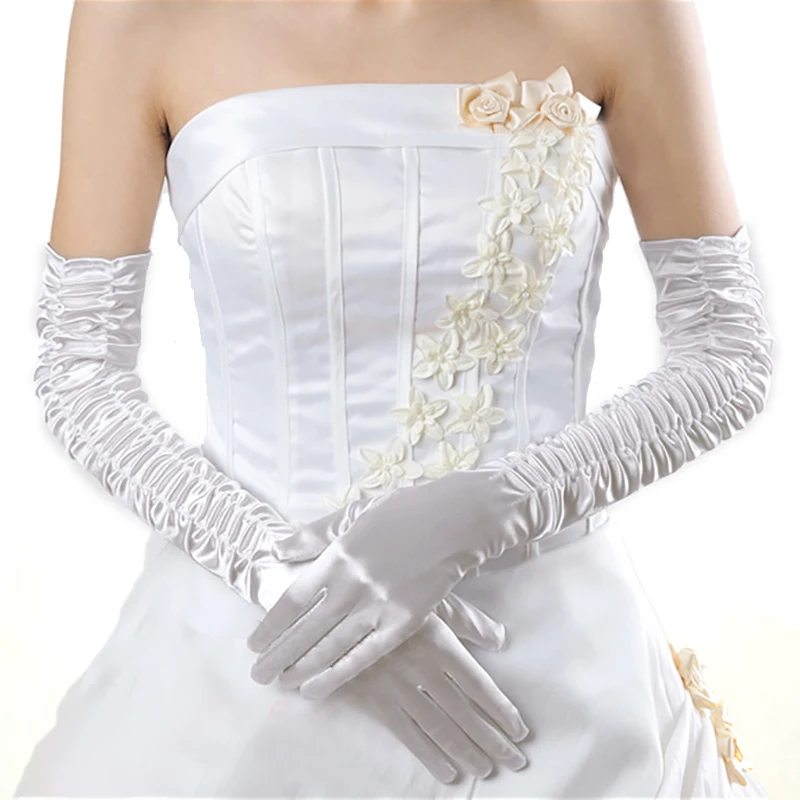
bridal accessories with ruffles satin Pleated Zou 21