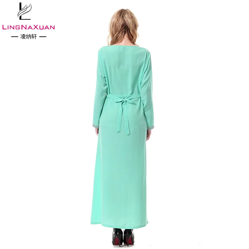 
Abaya Kaftan Maxi Ethnic Muslim Long Dress for Women 