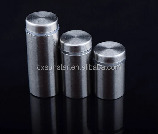 Hollow stainless steel sign holder screws 12*25mm glass standoff bracket