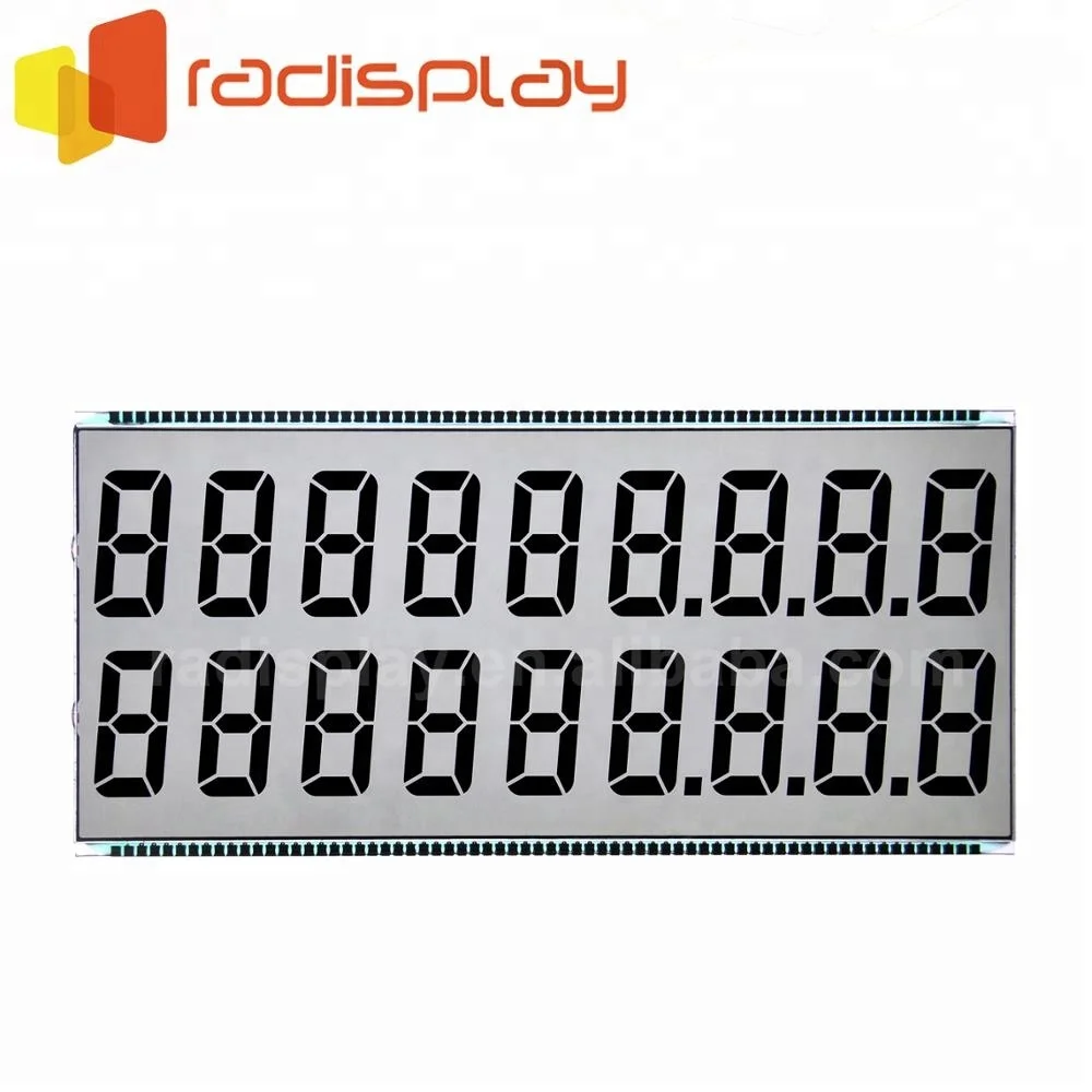 Custom Segment Transflective Fuel dispenser 50-pin Lcd display