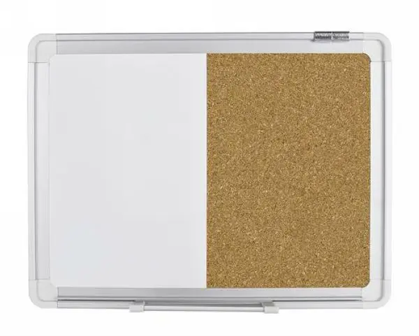 Двухцелевая доска для объявлений из лакированного фарфора, белая доска