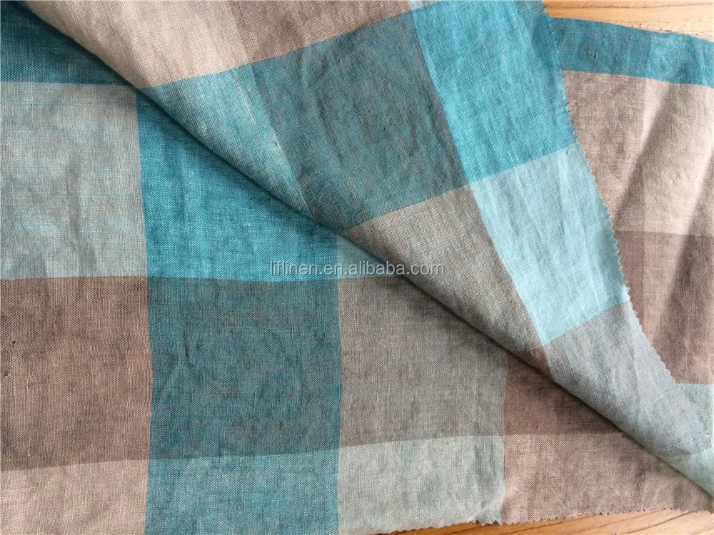 enzyme washed french linen blouse fabric