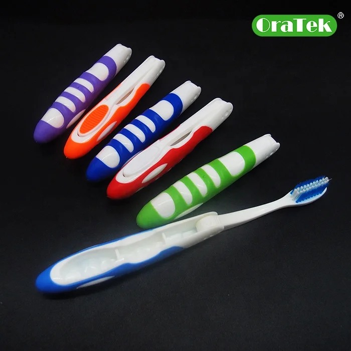 2024 Romania  hotsale and new style Portable Folding Toothbrush with Super Soft Bristle Travelling Toothbrush