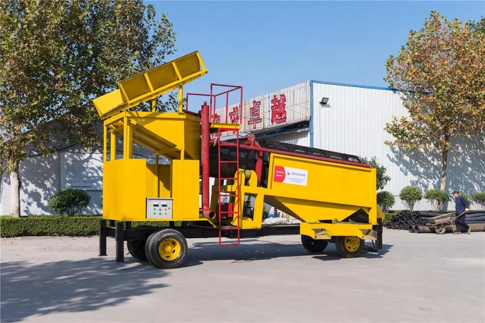 Africa Popular Mobile Gold Trommel Mining Machine