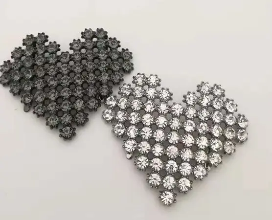 
Классические застежки для женской обуви в форме сердца с блестящим Цирконом 