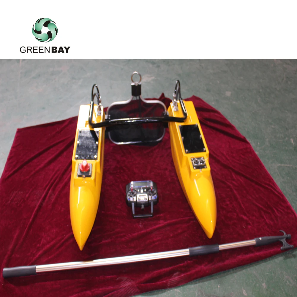 
Unmanned Surface electronic Remote Control High-strength Wearable HDPE Hull trash collecting boat 