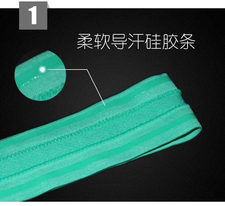 Бесшовные вязаные повязки на голову с противоскользящим силиконовым логотипом для бега/йоги, повязка на голову, Спортивная Повязка