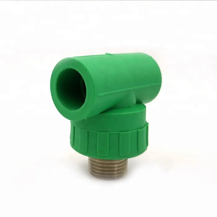 
heat resistant PPR plastic pipe plumbing fitting 90 degree male thread elbow made in China 