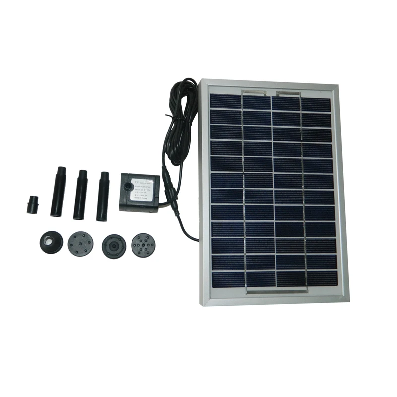 5W Solar powered Fountain Pump Solar garden Pump for Fountain Pool Garden Watering