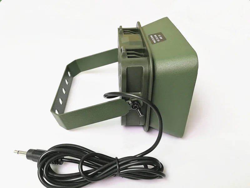 Водонепроницаемый металлический кронштейн для Открытый Охота Птица абонент mp3 громче 12V 60 Вт 160db динамик BK1221 птица абонент охотничьи динамик