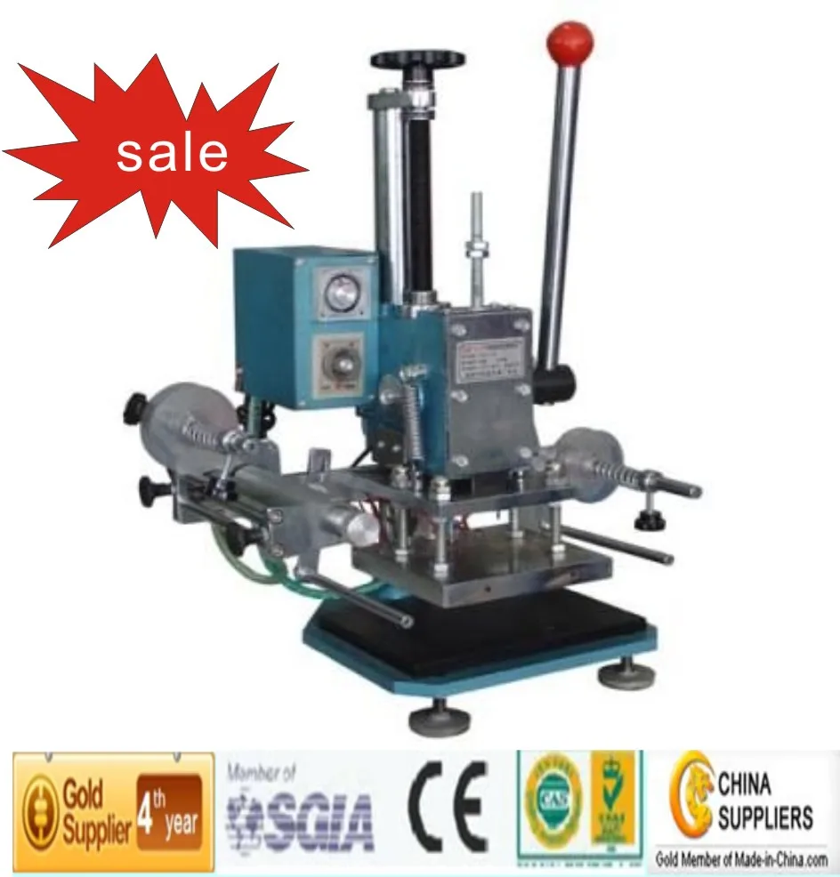 hand controls kwikprint hot stamping machine for book cover
