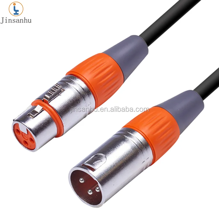 jinsanhu high quality 1m microphone xlr cable wholesale xlr male to female