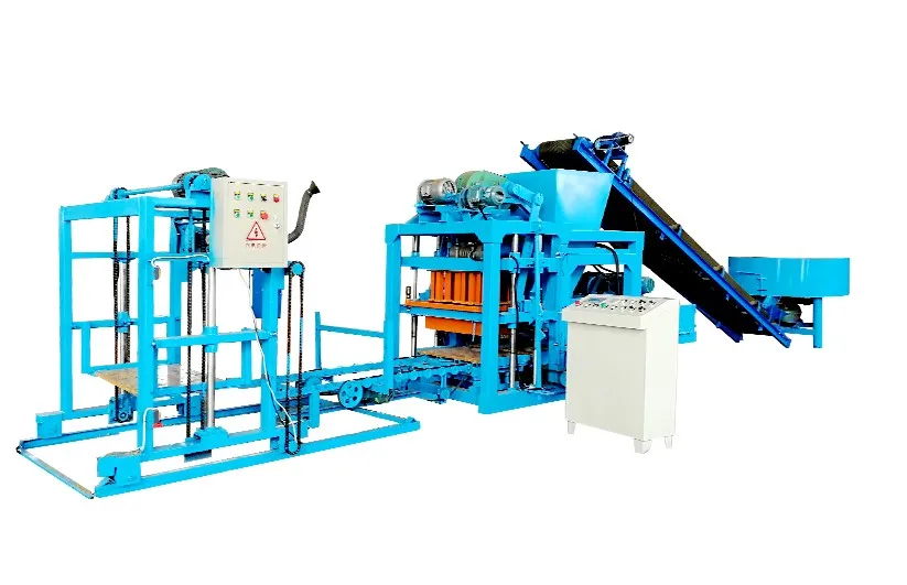 Taiwan design pdf soild cement concrete block making machine price list in nigeria QT4-25