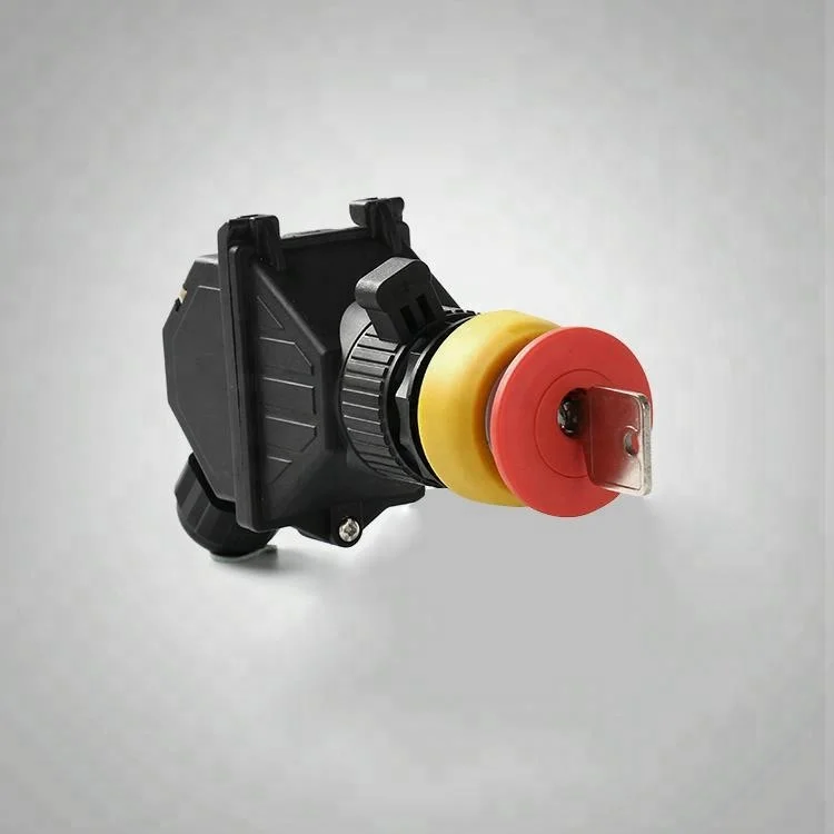 High quality durable plastic waterproof explosion-proof push button switch with key