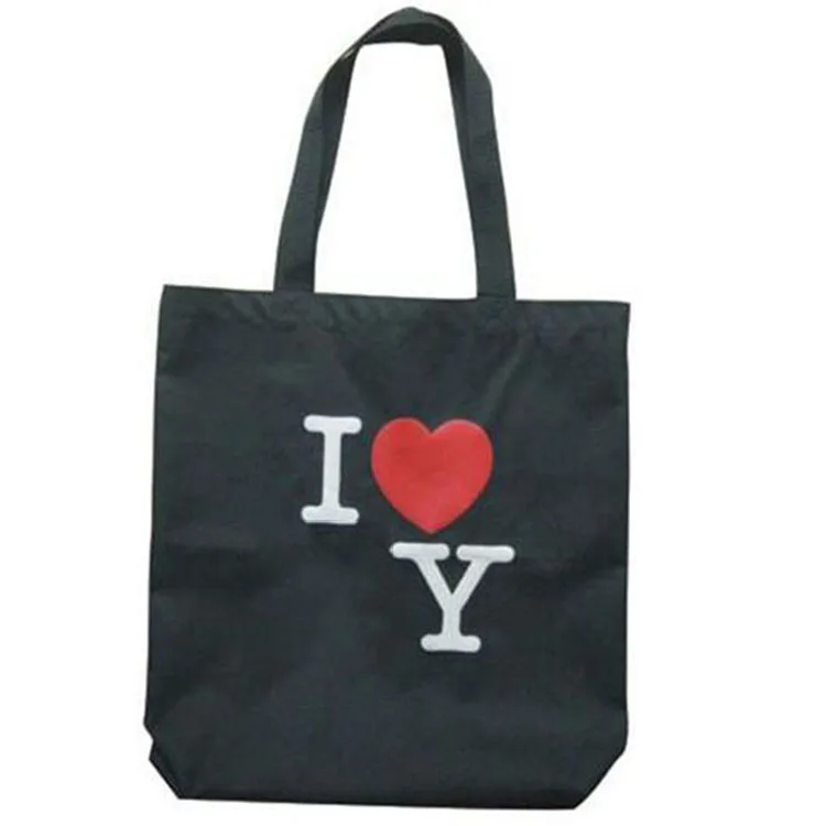 
Online Wholesale Heavy Duty Custom Printed Black Cotton Canvas Tote Shopping Bag For Women 