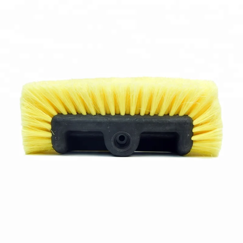 Flow-thru Quad Level Brush Head 25cm Heavy Duty Auto Truck Boat and Vehicle Wash Car Cleaning Brush