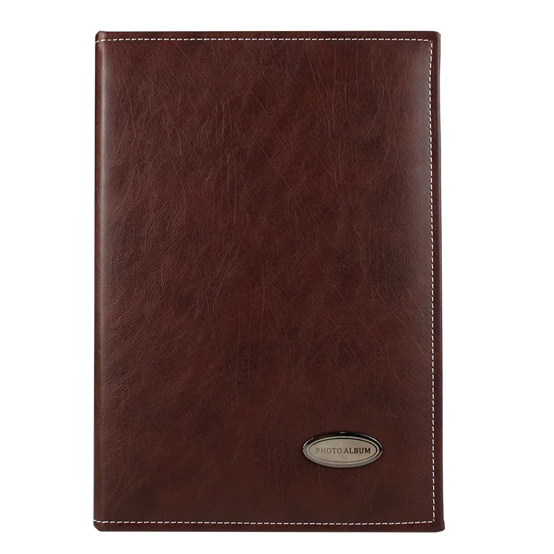 Leather cover PP pocket photo album 300 pockets slip in 4x6 photo albums