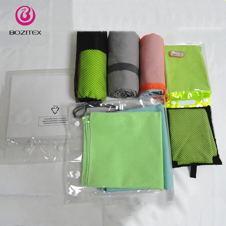 Outdoor Sports Microfiber Towels / Ultra Compact Absorbent Fast Drying Travel Towels / Swimming Yoga Hand Bath Towel Set