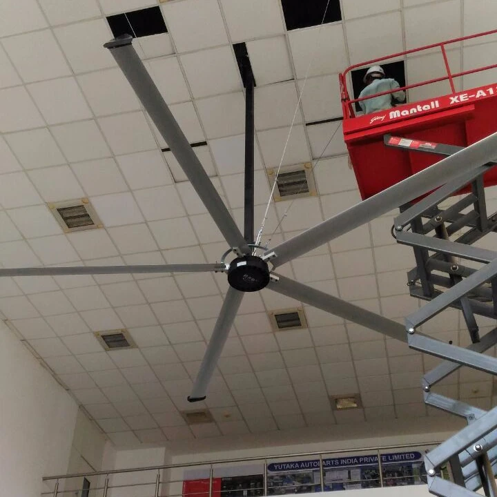 7.3M large industrial fan PMSM motor  big fan ventilation