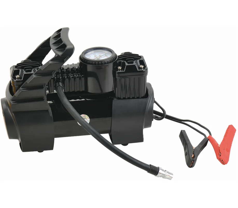 Tire Inflator Portable 12V DC Tire Air Compressor Pump 150 PSI and Portable Auto Tire Inflator with Gauge for Car Bicycles Ball