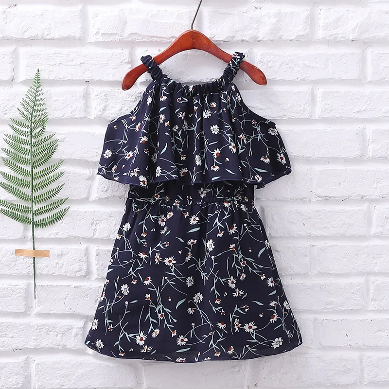 Baby Girls Dress Summer 2021 Children Clothing Kids Flower Dress Chiffon Princess Costume 6 8 10 12 Years Old