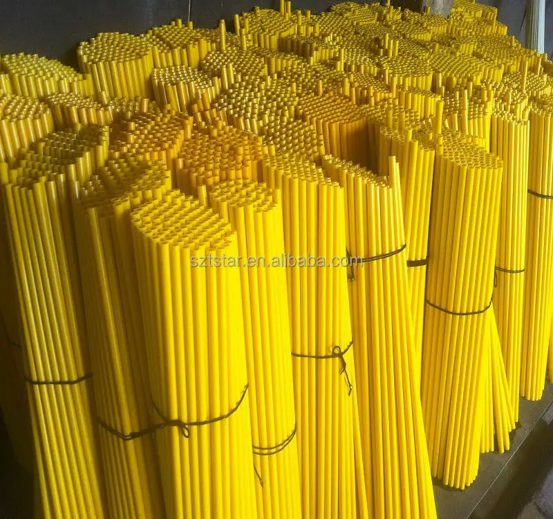 20 мм желтый стекловолокно труб / высокая прочность стекловолокна полые трубы / GFRP сделано в китае