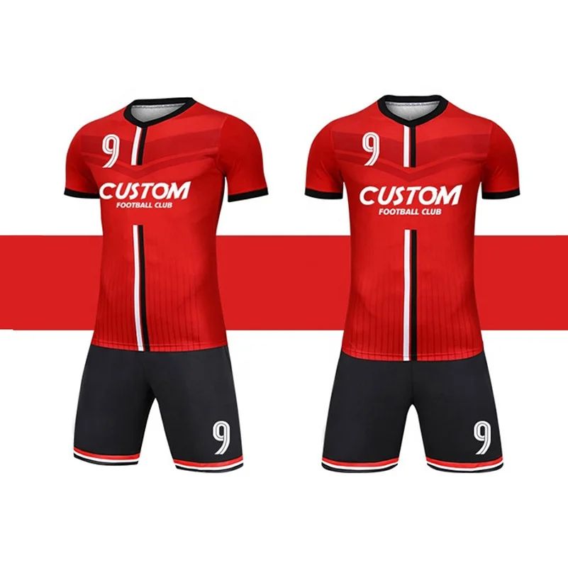 
Free Design Sublimation Custom 1990 Red White Thai Retro Soccer Sport Football Jersey With Collar 