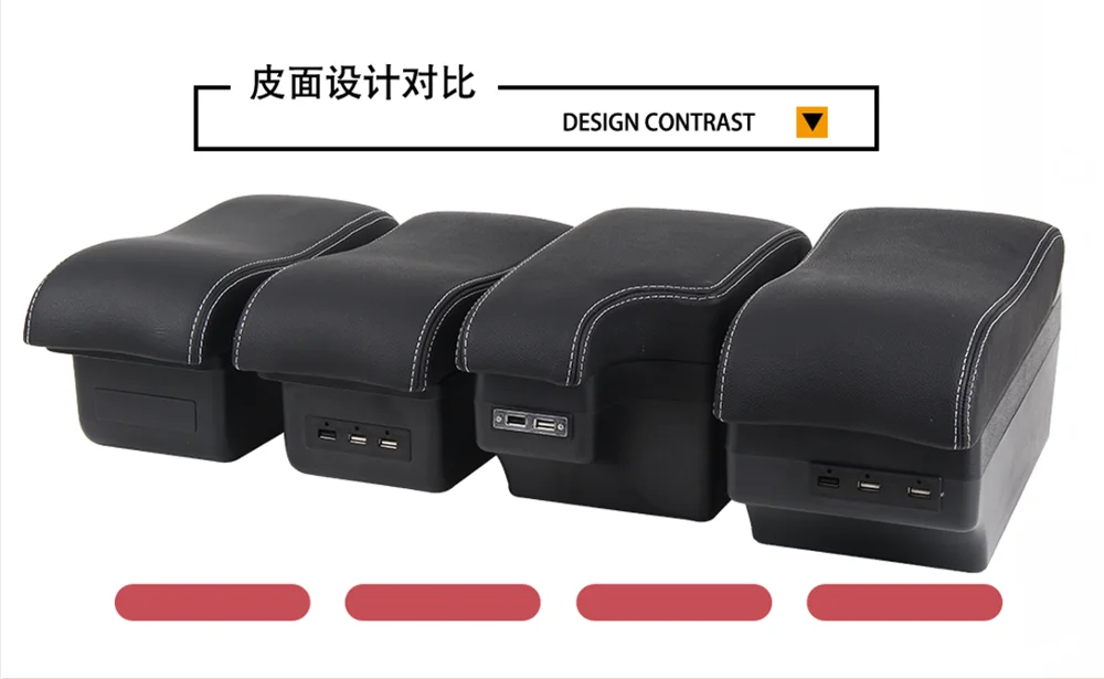 Multifunction car armrest box Car Center Console Armrests Storage Box use for Kia Rio Auto Interior Armrests