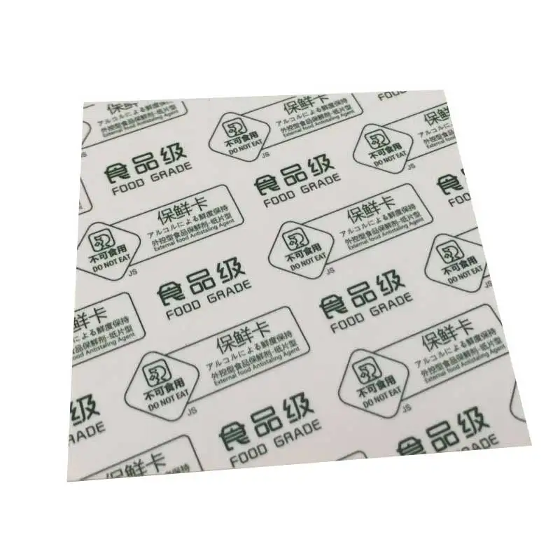 Wholesale Food Grade Oxygen Absorbing Paper Fresh Cards For Food