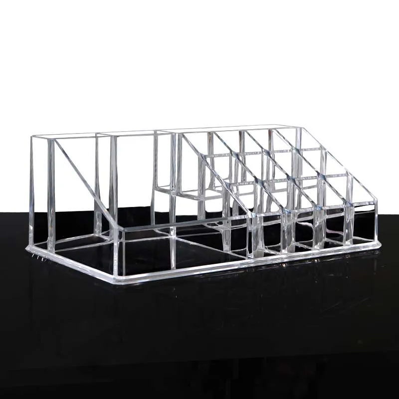 Crystal Acrylic Cosmetic Organizer Clear Makeup Jewelry Cosmetic Storage Display Box Acrylic Case Stand Rack Holder Organizer