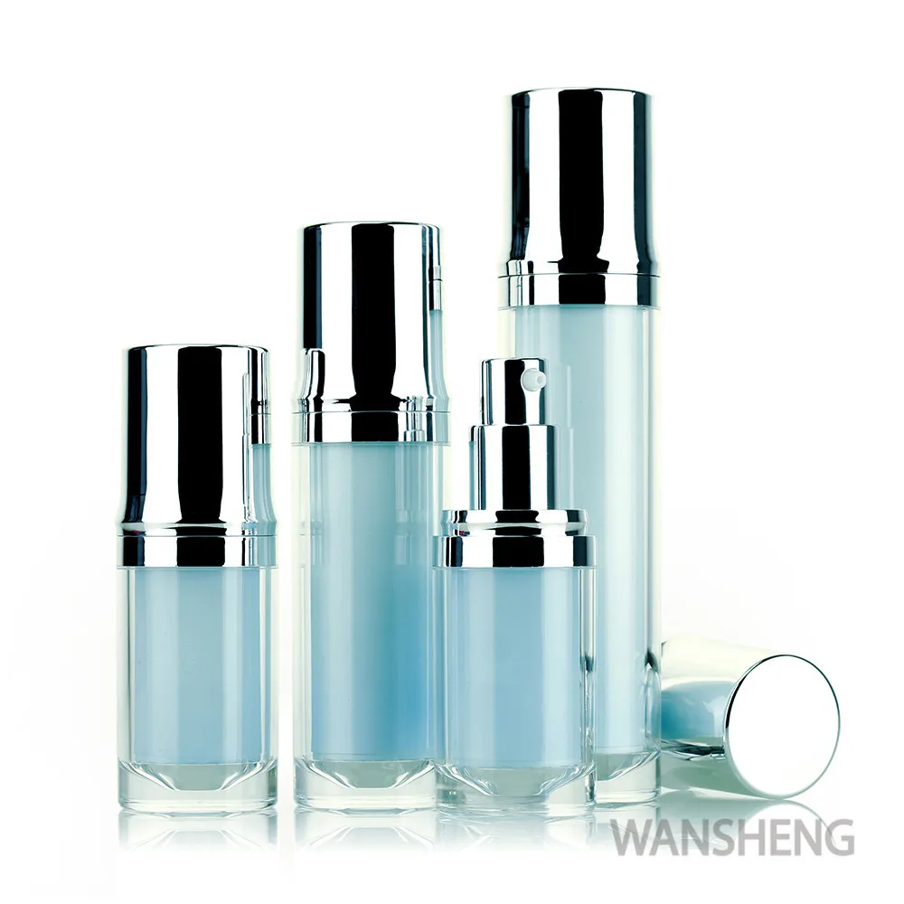 Elegant plastic jars and bottles set empty cosmetic serum bottle  series