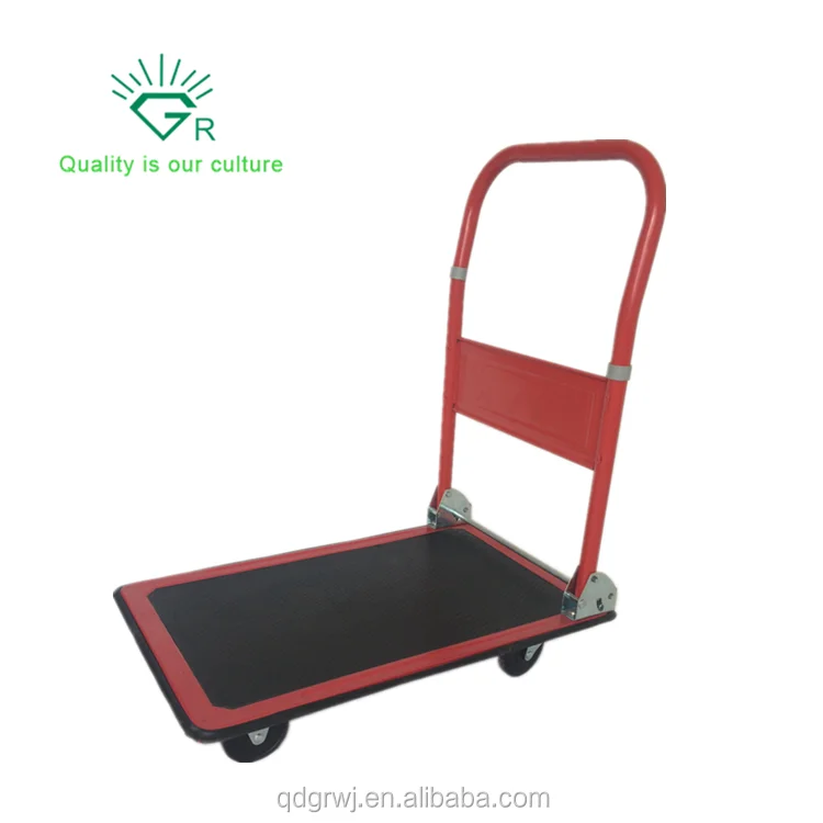 Платформа корзину Складной Долли Складная склад перемещение push ручная тележка