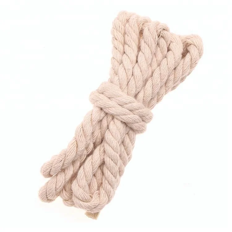 Customized Durable Braided Cotton Twisted Natural Rope